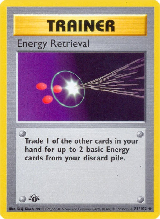 Image for Energy Retrieval (081/102) (1st Edition) [Base Set (Shadowless)] - Pokemon
