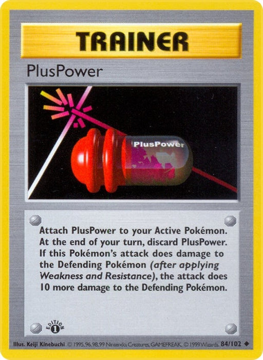 Image for PlusPower (084/102) (Unlimited) [Base Set (Shadowless)] - Pokemon
