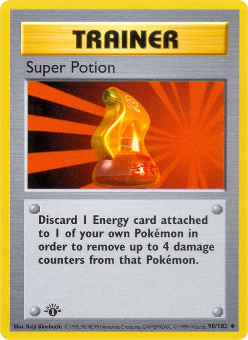 Image for Super Potion (090/102) (Unlimited) [Base Set (Shadowless)] - Pokemon
