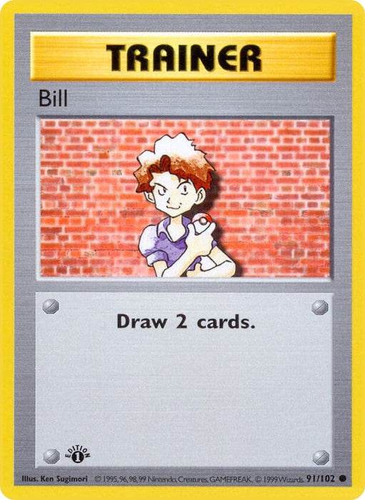 Image for Bill (091/102) (Unlimited) [Base Set (Shadowless)] - Pokemon