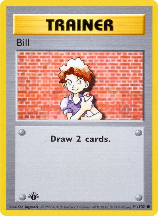 Image for Bill (091/102) (Unlimited) [Base Set (Shadowless)] - Pokemon