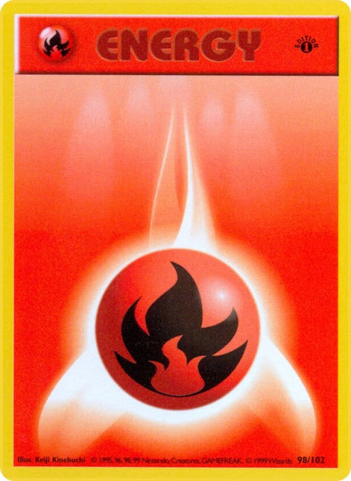 Image for Fire Energy (098/102) (1st Edition) [Base Set (Shadowless)] - Pokemon