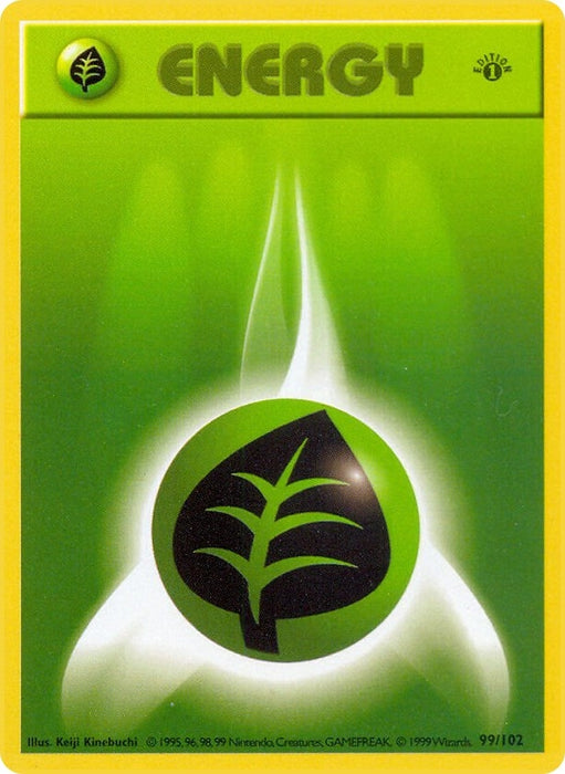 Image for Grass Energy (099/102) (Unlimited) [Base Set (Shadowless)] - Pokemon