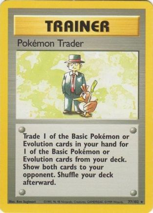 Pokemon Trader (77/102) [Base Set Unlimited]