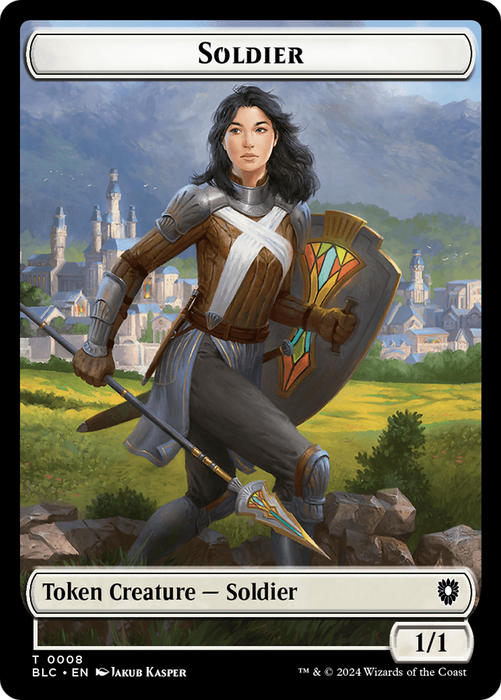 Soldier [TBLC-008] Foil - Bloomburrow Commander Tokens