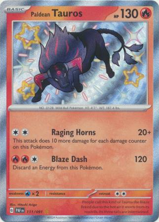 Paldean Tauros (111/091) [Scarlet & Violet: Paldean Fates]