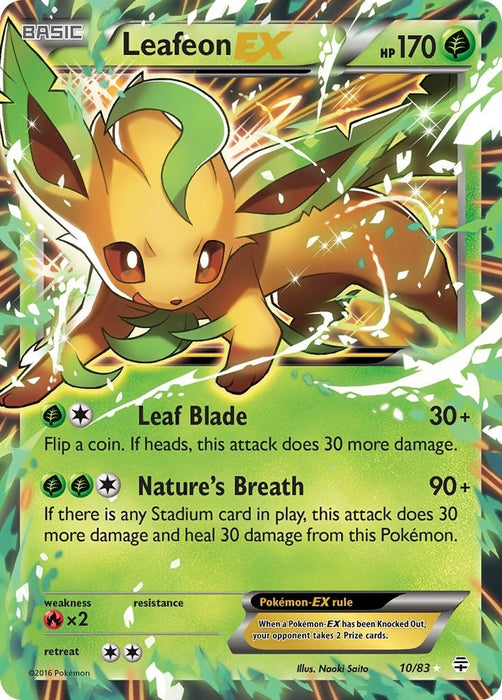 Image for Leafeon EX (10/83) (Holofoil) [Generations] - Pokemon