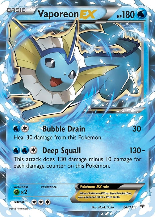 Image for Vaporeon EX (24/83) (Holofoil) [Generations] - Pokemon