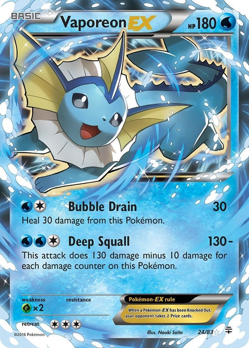 Image for Vaporeon EX (24/83) (Holofoil) [Generations] - Pokemon