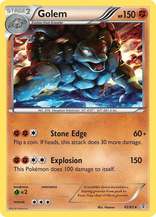 Image for Golem (45/83) (Reverse Holofoil) [Generations] - Pokemon