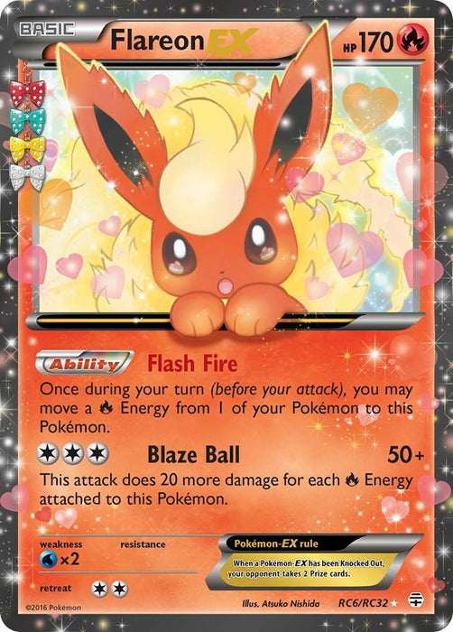 Image for Flareon EX (RC6/RC32) (Holofoil) [Generations: Radiant Collection] - Pokemon