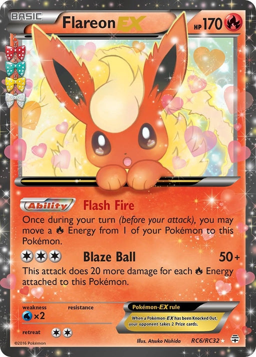 Image for Flareon EX (RC6/RC32) (Holofoil) [Generations: Radiant Collection] - Pokemon