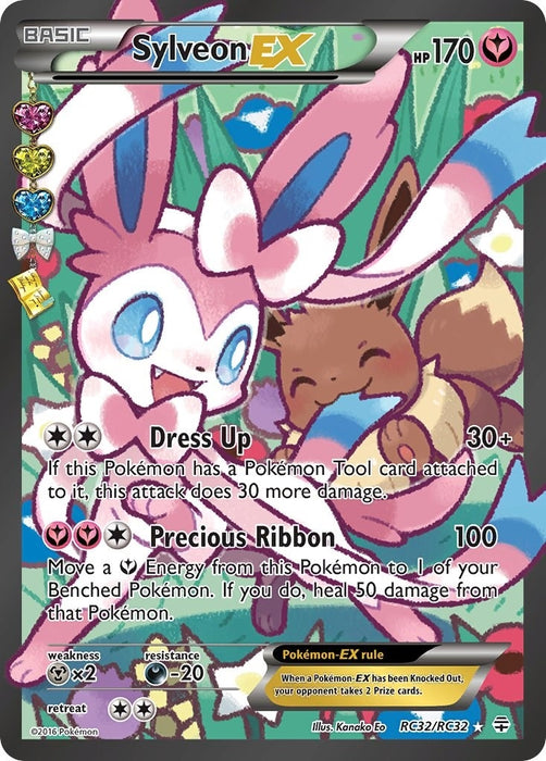 Image for Sylveon EX (Full Art) (RC32/RC32) (Holofoil) [Generations: Radiant Collection] - Pokemon
