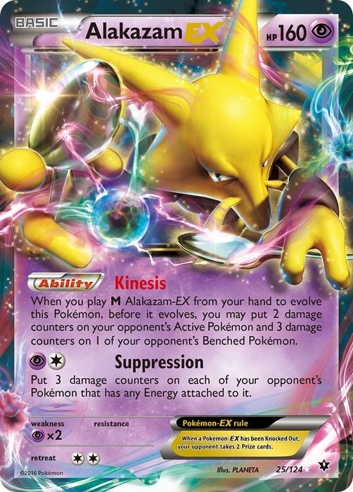 Image for Alakazam EX (25/124) (Holofoil) [XY - Fates Collide] (FCO) - Pokemon