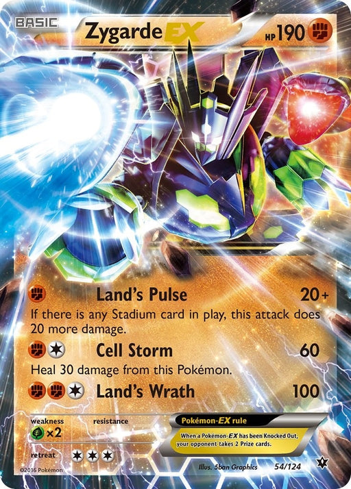 Image for Zygarde EX (54/124) (Holofoil) [XY - Fates Collide] (FCO) - Pokemon