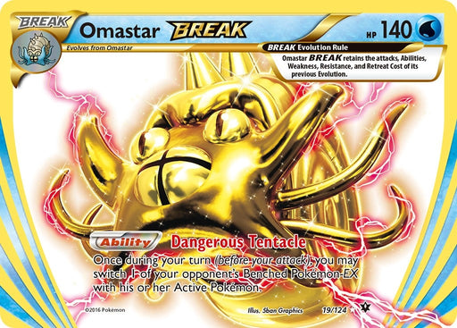Image for Omastar BREAK (19/124) (Holofoil) [XY - Fates Collide] (FCO) - Pokemon