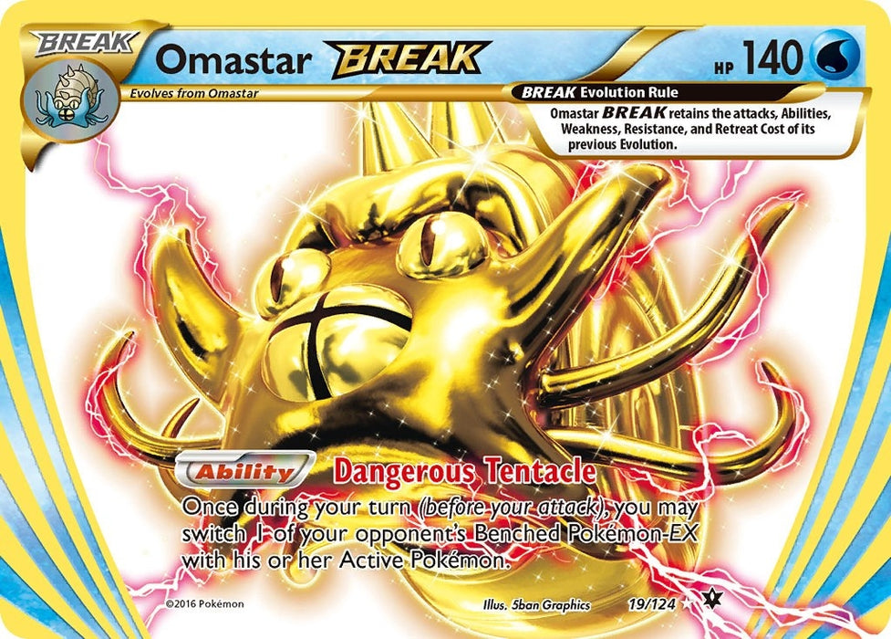 Image for Omastar BREAK (19/124) (Holofoil) [XY - Fates Collide] (FCO) - Pokemon