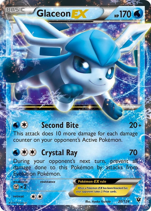 Image for Glaceon EX (20/124) (Holofoil) [XY - Fates Collide] (FCO) - Pokemon