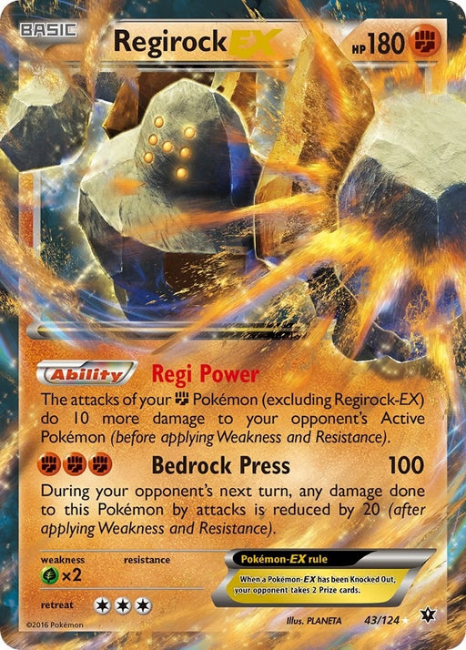Image for Regirock EX (43/124) (Holofoil) [XY - Fates Collide] (FCO) - Pokemon