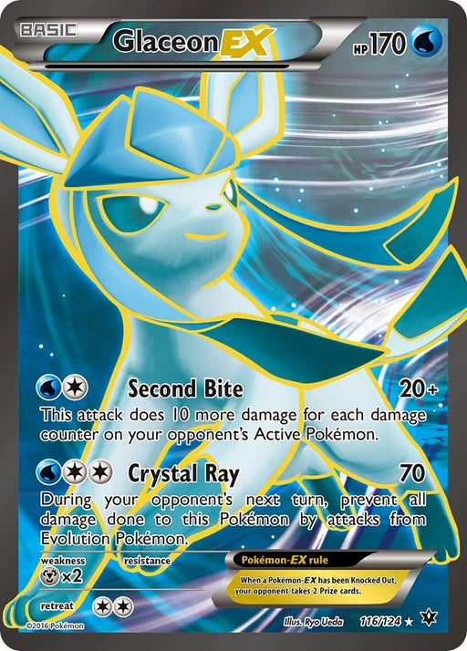Image for Glaceon EX (Full Art) (116/124) (Holofoil) [XY - Fates Collide] (FCO) - Pokemon
