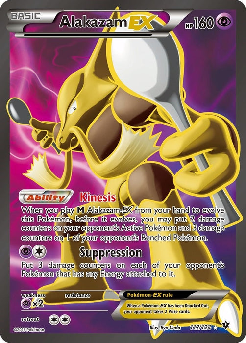 Image for Alakazam EX (Full Art) (117/124) (Holofoil) [XY - Fates Collide] (FCO) - Pokemon