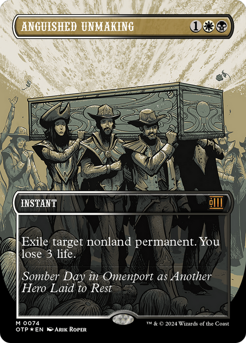 Anguished Unmaking (Extended Art) (Borderless) [OTP-074] Foil - Breaking News