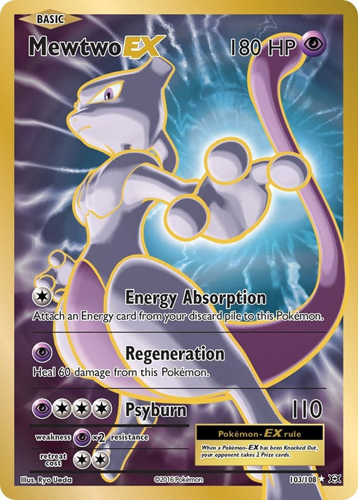 Image for Mewtwo EX (Full Art) (103/108) (Holofoil) [XY - Evolutions] - Pokemon