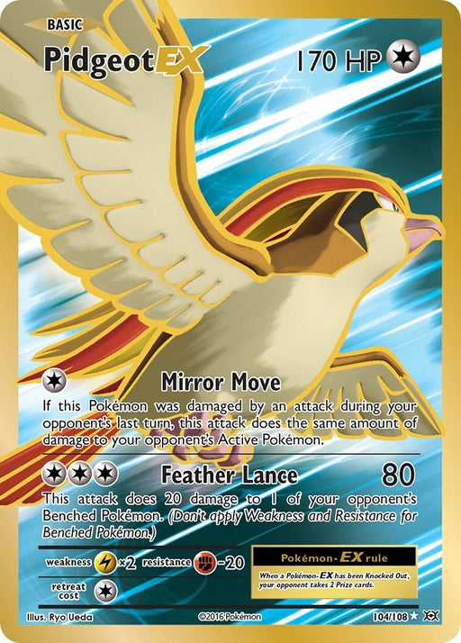 Image for Pidgeot EX (Full Art) (104/108) (Holofoil) [XY - Evolutions] - Pokemon
