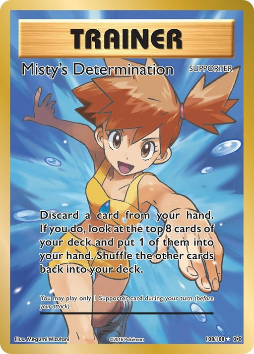 Image for Misty's Determination (Full Art) (108/108) (Holofoil) [XY - Evolutions] - Pokemon
