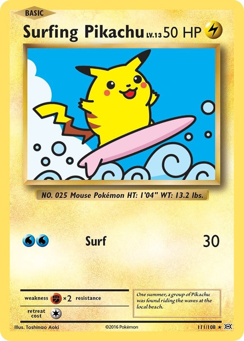 Image for Surfing Pikachu (111/108) [XY - Evolutions] - Pokemon