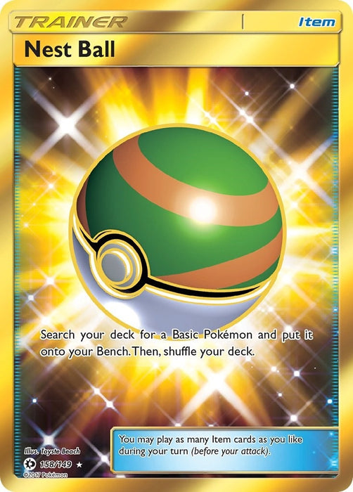 Image for Nest Ball (Secret) (158/149) (Holofoil) [SM Base Set] - Pokemon