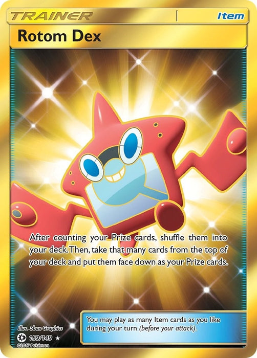 Image for Rotom Dex (Secret) (159/149) (Holofoil) [SM Base Set] - Pokemon