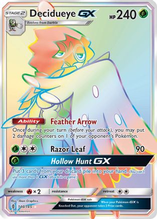 Decidueye GX (146/145) [Sun & Moon: Guardians Rising]