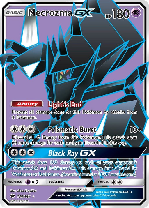Image for Necrozma GX (Full Art) (134/147) (Holofoil) [SM - Burning Shadows] - Pokemon