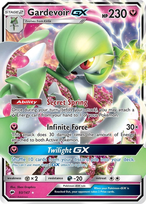 Image for Gardevoir GX (93/147) (Holofoil) [SM - Burning Shadows] - Pokemon
