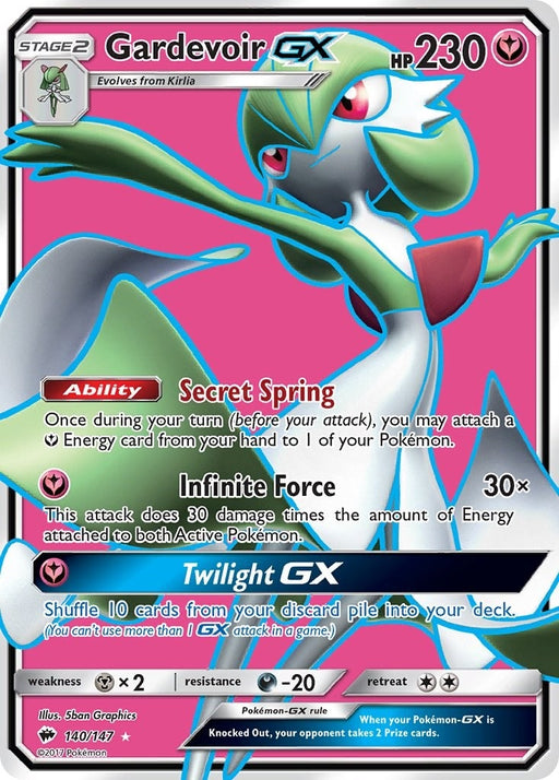 Image for Gardevoir GX (Full Art) (140/147) (Holofoil) [SM - Burning Shadows] - Pokemon
