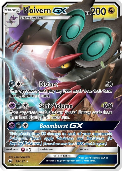 Image for Noivern GX (99/147) (Holofoil) [SM - Burning Shadows] - Pokemon
