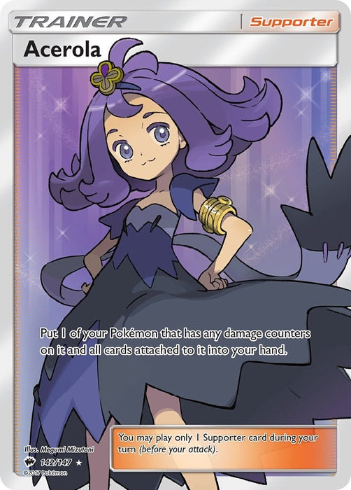 Image for Acerola (Full Art) (142/147) (Holofoil) [SM - Burning Shadows] - Pokemon