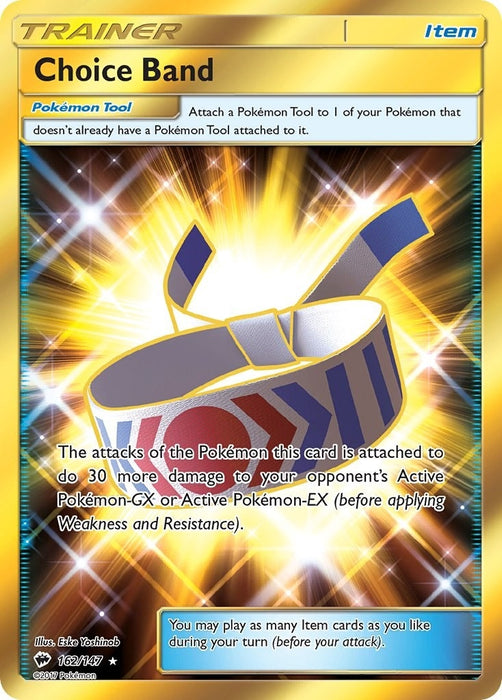 Image for Choice Band (Secret) (162/147) (Holofoil) [SM - Burning Shadows] - Pokemon