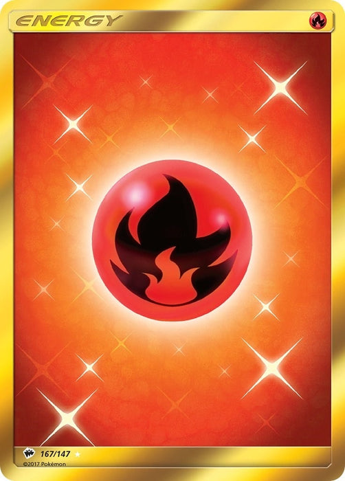 Image for Fire Energy (Secret) (167/147) (Holofoil) [SM - Burning Shadows] - Pokemon