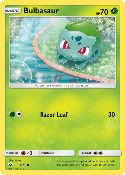 Image for Bulbasaur (1/73) (Reverse Holofoil) [Shining Legends] (SHL) - Pokemon
