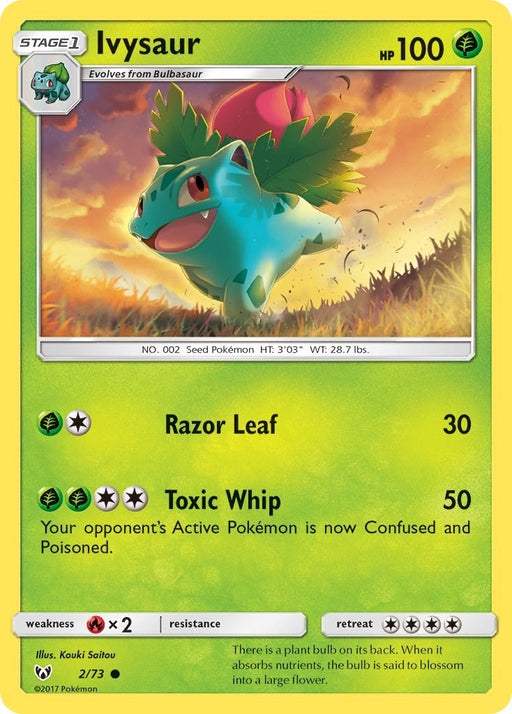 Image for Ivysaur (2/73) [Shining Legends] (SHL) - Pokemon