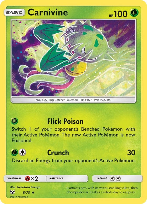 Image for Carnivine (6/73) [Shining Legends] (SHL) - Pokemon