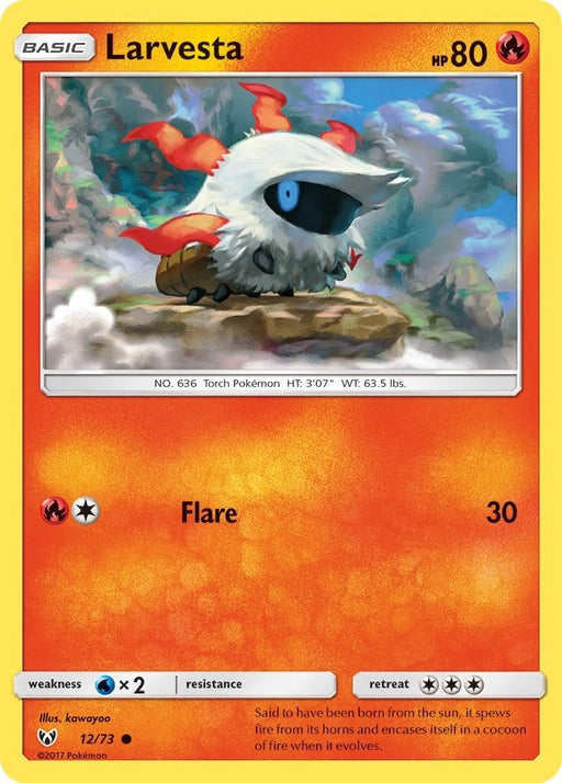 Image for Larvesta (12/73) [Shining Legends] (SHL) - Pokemon