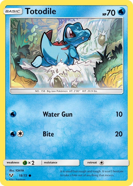 Image for Totodile (18/73) [Shining Legends] (SHL) - Pokemon
