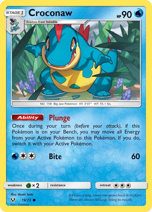Image for Croconaw (19/73) [Shining Legends] (SHL) - Pokemon