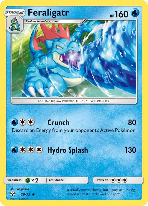 Image for Feraligatr (20/73) (Reverse Holofoil) [Shining Legends] (SHL) - Pokemon