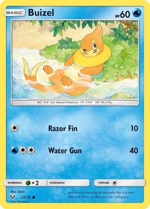 Image for Buizel (22/73) [Shining Legends] (SHL) - Pokemon