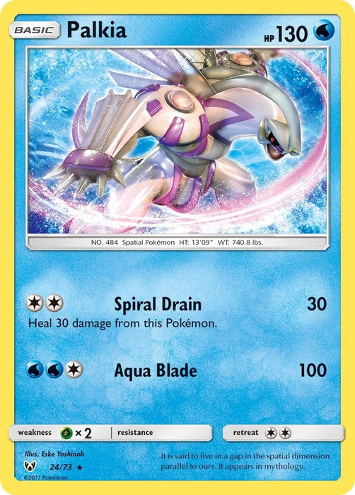 Image for Palkia (24/73) (Holofoil) [Shining Legends] (SHL) - Pokemon