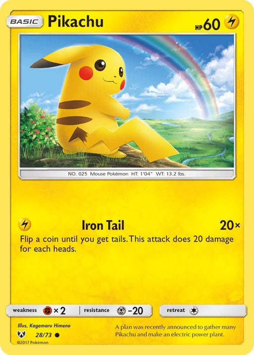 Image for Pikachu (28/73) [Shining Legends] (SHL) - Pokemon